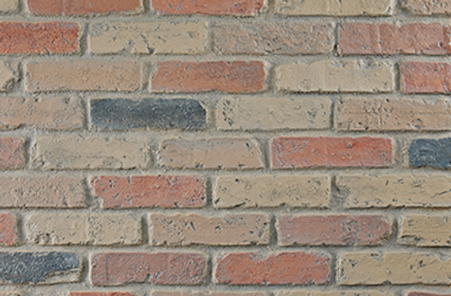 Faux Reclaimed Brick Panel Zoomed - Tuscany - Zoomed