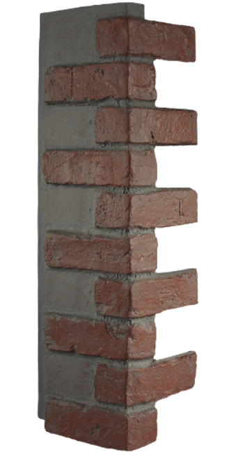 Faux Brick Outside Corner - Chianti