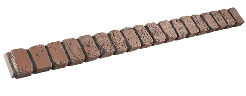 Ledge Trim for Faux Brick - Chianti - Angled