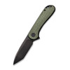 CIVIVI Elementum Green Micarta Black Tanto (C907T-E) open