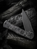 WE Knife Co. PrimorisMarble Carbon Fiber Black (WE20047B-1) half open