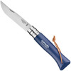 Opinel No.8 Stainless Steel Blue Beech Wood with Lanyard (2212)