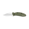  Kershaw Scallion Olive (1620OL) open