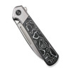 WE Knife Co Soothsayer Grey Titanium Aluminum Foil Carbon Fiber (WE20050-3) closed