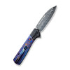 Soothsayer Black Titanium Timascus Damasteel (WE20050-DS1) open clipside