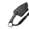 CIVIVI Midwatch Twill Carbon Fiber Damascus Clad (C20059B-DS1) in sheath front