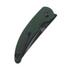 Kizer Chili Pepper Aluminum Green (V3601A1) closed clipside