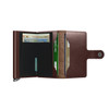 Secrid Miniwallet Dusk Dark Brown (MDu-Dark Brown) open