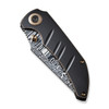 WE Knife Co Riff-Raff Bronze Black Titanium Damasteel (WE22020B-DS1) closed