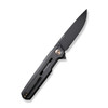 WE Knife Co Navo Black Canvas Micarta (WE22026-1) open clipside