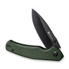 SENCUT Slashkin Micarta Green (S20066-3) half open