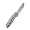 WE Knife Co Shadowfire Grey Titanium (WE22035-2) open clipside
