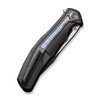 WE Knife Co Zonda Titanium Black Twill Carbon Fiber (WE22016-1) closed clipside