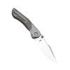 Kizer Mystic Micarta Titanium (Ki4636A1) open clipside