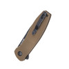 Kizer Swedge G10 Brown (L4001A1) closed clipside
