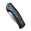 WE Knife Co Limited Edition Nefaris Titanium Black Nebula Fat Carbon Damasteel (WE22040F-DS1) closed