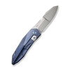 WE Knife Co Solid Stonewashed Titanium Blue (WE22028-4) open clipside