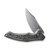 WE Knife Co Limited Edition Orpheus Titanium Aluminum Foil Carbon Fiber (WE23009-2) half open