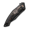 WE Knife Co Limited Edition Orpheus Titanium Black Copper Foil Carbon Fiber (WE23009-3) closed clipside