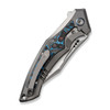 WE Knife Co Limited Edition Orpheus Titanium Nebula Fat Carbon (WE23009-4) closed clipside