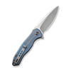 WE Knife Co Kitefin Titanium Blue (WE19002M-3) open clipside