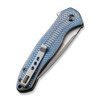 WE Knife Co Kitefin Titanium Blue (WE19002M-3) closed clipside