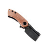 Kansept Mini Korvid Micarta Brown (T3030A5) profile