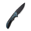 WE Knife Co Equivik Titanium Black Arctic Storm FatCarbon Fiber Inlay (WE23020-4) open clipside