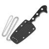 QSP Neckmuk G10 Black (QS125-A) in sheath