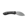 Vosteed Mini Nightshade G10 Black Silver Stud (MNNS26VWGK) open clipside