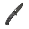 QSP Gorilla Black Stonewashed Micarta Black (QS153-A2) open clipside