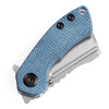 Kansept Mini Korvid Micarta Blue (T3030M1) flippers