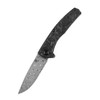 Kansept AGI Damascus Titanium Twill Carbon Fiber (K2037A2) open