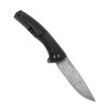 Kansept AGI Damascus Titanium Twill Carbon Fiber (K2037A2) open clipside