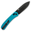 Knafs Lander 2 Scales Aluminum Solar Flare Teal (KNAFS-00298) knife clipside