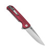 Kizer Justice Denim Micarta Red (V4543N5) open clipside