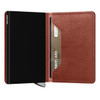 Secrid Slimwallet Basco Brown (SBc-Brown) open