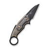 WE Knife Co Yardbird Bronze Titanium Rose Carbon Fiber (WE22021-2) open