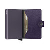 Secrid Miniwallet Crisple Purple (MC-Purple) open