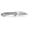 Vosteed Rskaos Satin Wharncliffe Titanium (MHET2) open clipside