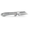 Vosteed Rskaos Satin Sheepsfoot Titanium (MHET4) open clipside