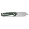 Vosteed Racoon Crossbar Cleaver Micarta Green (RCC32VWM4) open clipside