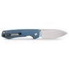 Vosteed Raccoon Top Liner Lock Satin Micarta Blue (A2905) open clipside