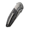 WE Knife Co Nitro OG Titanium Grey Marble Carbon Fiber Inlay (WE23035-1) closed clipside