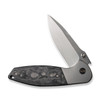 WE Knife Co Nitro OG Titanium Grey Marble Carbon Fiber Inlay (WE23035-1) half open