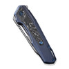 WE Knife Co Falcaria Blue Titanium Aluminum Carbon Fiber (WE23012B-3) closed
