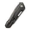 WE Knife Co Falcaria Grey Titanium Etched (WE23012B-4) closed clipside