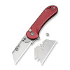 CIVIVI Elementum Utility Stonewash Stainless Steel Aluminum Burgundy (C23039B-5) 