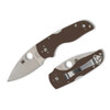 Spyderco Reveal 18 Lil' Native Mid Backlock G10 Brown Sprint (C230MBGPBN15V)