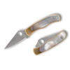 Spyderco Reveal 18 Bug Nickel Silver Abalone (C133AP)
